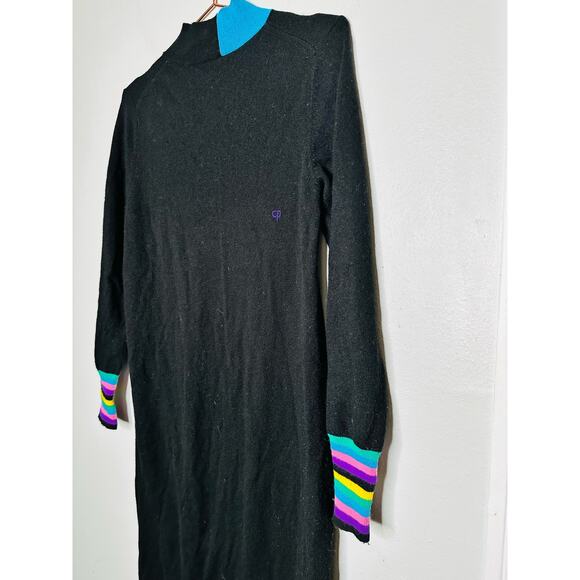 CHINTI & PARKER Bloomsbury Black Wool Cashmere Sweater Dress Size Small - Picture 7 of 15